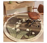 Ergocar Bomisian Style Round Carpet Retro Carpet Ultra-Sottile Morbido Antiscivolo Lavabile Adatto Per Camera Da Letto, Ingresso, Sala Da Pranzo, Dormitorio Per Famiglie