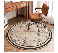 Ergocar Bomisian Style Round Carpet Retro Carpet Ultra-Sottile Morbido Antiscivolo Lavabile Adatto Per Camera Da Letto, Ingresso, Sala Da Pranzo, Dormitorio Per Famiglie