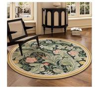 Ergocar Bomisian Style Round Carpet Retro Carpet Ultra-Sottile Morbido Antiscivolo Lavabile Adatto Per Camera Da Letto, Ingresso, Sala Da Pranzo, Dormitorio Per Famiglie