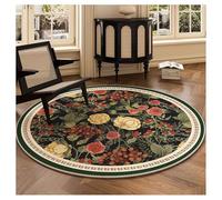 Ergocar Bomisian Style Round Carpet Retro Carpet Ultra-Sottile Morbido Antiscivolo Lavabile Adatto Per Camera Da Letto, Ingresso, Sala Da Pranzo, Dormitorio Per Famiglie