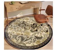 Ergocar Bomisian Style Round Carpet Retro Carpet Ultra-Sottile Morbido Antiscivolo Lavabile Adatto Per Camera Da Letto, Ingresso, Sala Da Pranzo, Dormitorio Per Famiglie