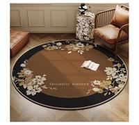 Ergocar Bomisian Style Round Carpet Retro Carpet Ultra-Sottile Morbido Antiscivolo Lavabile Adatto Per Camera Da Letto, Ingresso, Sala Da Pranzo, Dormitorio Per Famiglie