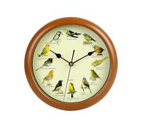 Ergocar Cantare Uccello Orologio Da Parete Di Dodici Uccelli Che Cantano Batteria Alimentato (33,02 Cm) 13 Pollici
