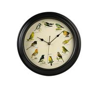 Ergocar Cantare Uccello Orologio Da Parete Di Dodici Uccelli Che Cantano Batteria Alimentato (33,02 Cm) 13 Pollici