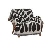 Ergocar Coperta Bohémien, Sottile e Confortevole a Maglia Con Nappe, Plaid Divano Super Morbida, Decorativo Per Letto, Casa, Ufficio, Viaggi, Poltrona o Divano