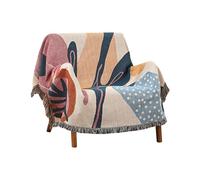 Ergocar Coperta Bohémien, Sottile e Confortevole a Maglia Con Nappe, Plaid Divano Super Morbida, Decorativo Per Letto, Casa, Ufficio, Viaggi, Poltrona o Divano