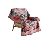 Ergocar Coperta Bohémien, Sottile e Confortevole Maglia con Nappe, Plaid Divano Super Morbida, Coperta Decorativo Per Letto, Casa, Ufficio, Viaggi, Poltrona o Divano