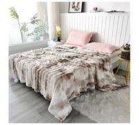 Ergocar Coperta In Pelliccia Artificiale, Coperta Invernale, Caldo Peluche Spesso a Doppia Faccia, Grande Coperta, Peluche Confortevole e Traspirante, Adatta Per Divani, Letti, Viaggi