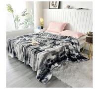 Ergocar Coperta In Pelliccia Artificiale Invernale Caldo Peluche Spesso a Doppia Faccia, Grande Coperta Peluche Confortevole e Traspirante, Adatta Per Divani, Letti, Viaggi