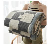 Ergocar Coperta Morbida Peluche Calda Velluto a Doppia Faccia In Velluto Soffice, Semplice Coperta In Stile Motivano a Strisce Plaid 70,86 × 78,74 Pollici (Circa 180 × 200 Cm)