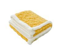 Ergocar Coperta Sherpa Doppio Strato in Pile e Flanella - Morbida e Calda per Letto, Divano e Sedie - Facile da Curare