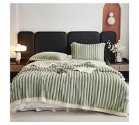 Ergocar Coperta, Spessa e Calda Coperta in Pelliccia di Coniglio Finta, Reversibile Coperta Soffice e Accogliente, Coperta da Divano Morbida, Coperta Decorativa, per Divano, Letto, Viaggi