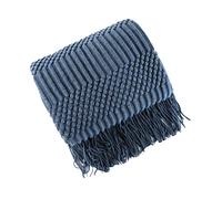 Ergocar Coperte, Coperta a Maglia con Frange, Coperta a Maglia Sfrangiata Tinta Unita, Caldo Morbida Coperte Invernali per Letto, Divano e Sedie, per Decorazione del Soggiorno