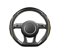 Ergocar Coprivolante, Antiscivolo e Resistente All'Usura, a Forma Di D, In Fibra Di Carbonio Strato In Pelle Bovina, Universale, Per Diametro 38 Cm (15")