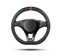 Ergocar Coprivolante per auto D-Forma pelle scamosciata antiscivolo universale 38 cm Nero-Striscia