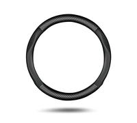 Ergocar Coprivolante per Auto Universale, Forma Rotonda in Fibra di Carbonio Copertura di Volante, Traspirante e Antiscivolo, Coprivolante per Auto in Pelle 36-39 cm per la Maggior Parte delle Auto