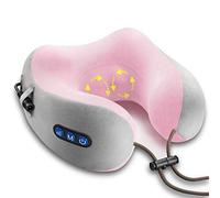Ergocar Cuscino Per Massaggi Massaggiatore Per Il Collo Massaggiatore Per Cervicale Allevia Il Dolore Muscolare Cuscino Da Massaggio a Forma Di U Per Casa Auto e Ufficio (Rosa)