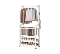 Ergocar è Un Appendiabiti Multifunzionale, Una Scarpiera E Un Contenitore Multistrato, Può essere spostato e stabilizzato a 360° ed è adatto per il posizionamento in soggiorno, balcone e veranda.