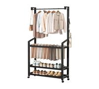 Ergocar è Un Appendiabiti Multifunzionale, Una Scarpiera E Un Contenitore Multistrato, Può essere spostato e stabilizzato a 360° ed è adatto per il posizionamento in soggiorno, balcone e veranda.