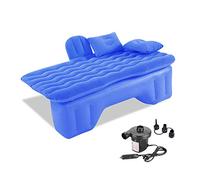 Ergocar Materassino Gonfiabile Floccaggio Materasso Letto per Auto con Pompa per Il Campeggio, Escursionismo, Piscina, Spiaggia, Viaggiare (Blu)