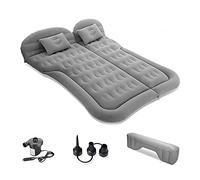 Ergocar Materassino Gonfiabile SUV MPV Floccaggio Materasso Letto per Auto con Pompa per Il Campeggio, Escursionismo, Piscina, Spiaggia, Viaggiare (Grigio)