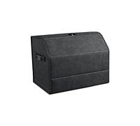 Ergocar Organizer Bagagliaio Auto, Pelle Scamosciata Sintetica Organizer per Bagagliaio per Auto, Fondo Antiscivolo, Organizer per Baule Auto Pieghevole con Manico, Apertura a 180°