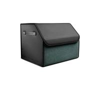 Ergocar Organizer Bagagliaio Auto Pieghevole, Pelle PU e Pelle Scamosciata Organizer per Baule Auto, Organizer per Bagagliaio per Auto con Coperchio e Manico, Adatto a Qualsiasi Auto