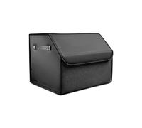 Ergocar Organizer Bagagliaio Auto Pieghevole, Pelle PU e Pelle Scamosciata Organizer per Baule Auto, Organizer per Bagagliaio per Auto con Coperchio e Manico, Adatto a Qualsiasi Auto
