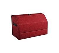 Ergocar Organizer Bagagliaio, Pelle Scamosciata Sintetica per Auto, Fondo Antiscivolo, Pieghevole con Manico, Apertura a 180°