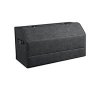 Ergocar Organizer Bagagliaio, Pelle Scamosciata Sintetica per Auto, Fondo Antiscivolo, Pieghevole con Manico, Apertura a 180°