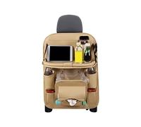 Ergocar Organizer Sedile Auto, PU Pelle Proteggi Sedili Auto con Tavolino Pieghevole, Impermeabile Organizer Sedile Posteriore con Multi-tasca, Organizer Auto Bambini, Facile da Pulire