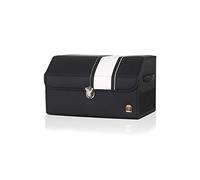 Ergocar Organizzatore per Auto Leopardo di Lusso Auto Organizer Impermeabile Pieghevole Organizzatore di Immagazzinaggio per SUV/Auto/Camion (Nero-M)