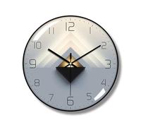 Ergocar Orologio Da Parete Art Deco Moderno Silenzioso In Metallo Senza Ticchettio - Adatto Per Soggiorno, Camera Da Letto, Sala Studio, Ufficio