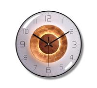 Ergocar Orologio Da Parete Art Deco Moderno Silenzioso In Metallo Senza Ticchettio - Adatto Per Soggiorno, Camera Da Letto, Sala Studio, Ufficio