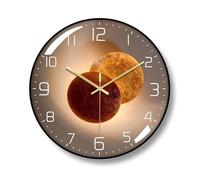 Ergocar Orologio da parete Art Deco, orologio da parete in metallo, silenzioso, moderno, adatto per soggiorno, camera da letto, studio, ufficio