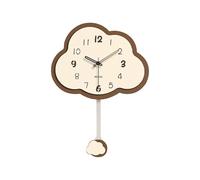 Ergocar Orologio Da Parete, Orologio Da Parete Decorativo Cloud a Batteria, Facile Da Leggere La Parte Inferiore Dell'Oscillazione Digitale, Adatto Per Soggiorno, Camera Da Letto, Ristorante