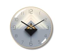 Ergocar Orologio da parete silenzioso, moderno, in stile Art Deco, silenzioso, senza ticchettio, adatto per soggiorno, camera da letto, studio, ufficio