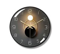 ErgoCar Orologio moderno in metallo Art Deco, adatto per ufficio, camera da letto, studio e soggiorno