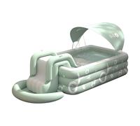 Ergocar Piscina Estiva La Piscina Gonfiabile All'Aperto è Dotata Di Scivolo Incorporato. Piscine Fuori Terra Per Bambini e Adulti. Piscina Ricreativa Per l'Intrattenimento Familiare