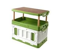 Ergocar scatola porta oggetti interni ed esterni, scatola pieghevole da campeggio, solleva parte superiore immagazzinamento grande capacità, con porte