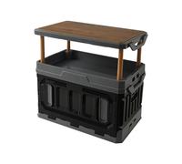 Ergocar scatola porta oggetti per interni ed esterni, scatola pieghevole da campeggio, solleva parte superiore immagazzinaggio grande capacità, con porte