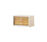 Ergocar Scatole Immagazzinaggio Pieghevole, Capacità Elevata e Durevole Scatole, Trasparente Scatola Organizer Plastica con Puleggia, per Camera da Letto, Soggiorno, Ufficio e Cucina