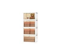 Ergocar Scatole Immagazzinaggio Plastica Pieghevole, Durevole Impilabili Scatola Organizer con Coperchio, Alta Capacità Scatole per Auto, Armadi, Ufficio
