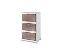 Ergocar Scatole Immagazzinaggio Plastica Pieghevole, Spessa e Resistente, Impilabili Scatola Organizer Trasparente con Coperchi e Ruote Nella, per Auto, Armadi, Casa, Ufficio