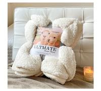 Ergocar Sherpa Coperte, Coperta in Vello di Latte Leggera e Morbida, Coperta Pile Doppio Strato Vello Super Morbido, Coperta da Divano in Leggera, per Letto, Divano e Sedie