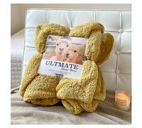 Ergocar Sherpa Coperte, Coperta in Vello di Latte Leggera e Morbida, Coperta Pile Doppio Strato Vello Super Morbido, Coperta da Divano in Leggera, per Letto, Divano e Sedie