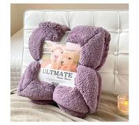 Ergocar Sherpa Coperte, Coperta in Vello di Latte Leggera e Morbida, Coperta Pile Doppio Strato Vello Super Morbido, Coperta da Divano in Leggera, per Letto, Divano e Sedie