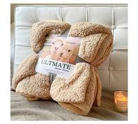 Ergocar Sherpa Coperte, Coperta in Vello di Latte Leggera e Morbida, Coperta Pile Doppio Strato Vello Super Morbido, Coperta da Divano in Leggera, per Letto, Divano e Sedie