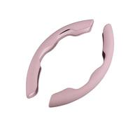 Ergocar Sport Camoscio Coprivolante Forma D & Rotonda Universale Moda Confortevole Coprivolante Segmentati per Auto Durevole Antiscivolo Traspirante 38 cm(15"), Rosa