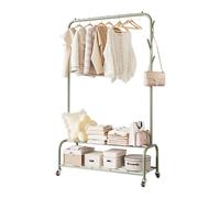 Ergocar Stand Appendiabiti, Appendiabiti da Terra, Multifunzionale Porta Abiti Free-standing con Puleggia, Resistente Appendiabiti da Metallo, per Vestiti, Borse, Cappelli, Scarpe